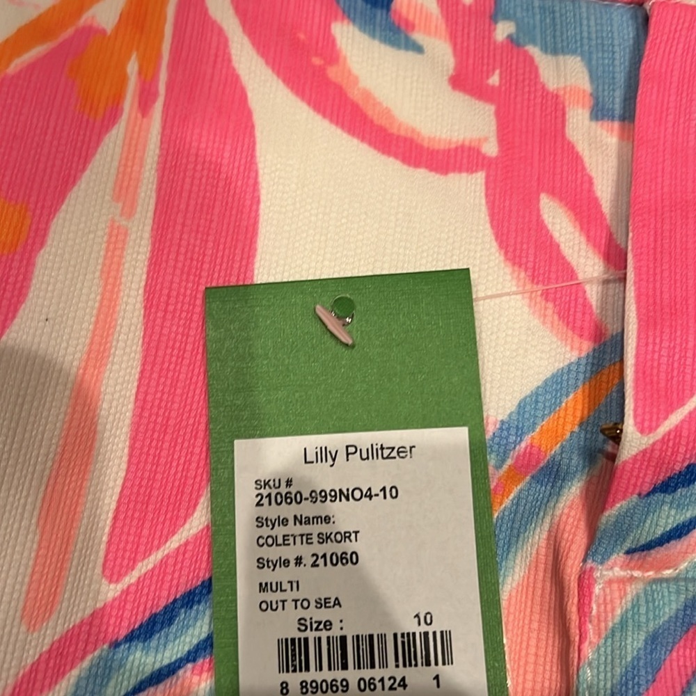 Lilly Pulitzer Colette Skort in Out to Sea Watercolor Sailboat print size 10 NWT - Picture 5 of 9